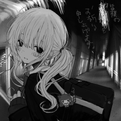 黑白漫画/女生头像
