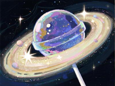 星球棒棒糖