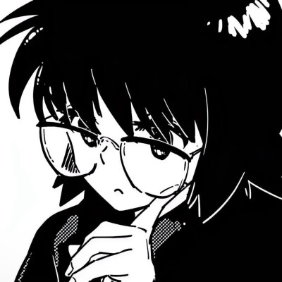 黑白漫画/女生头像