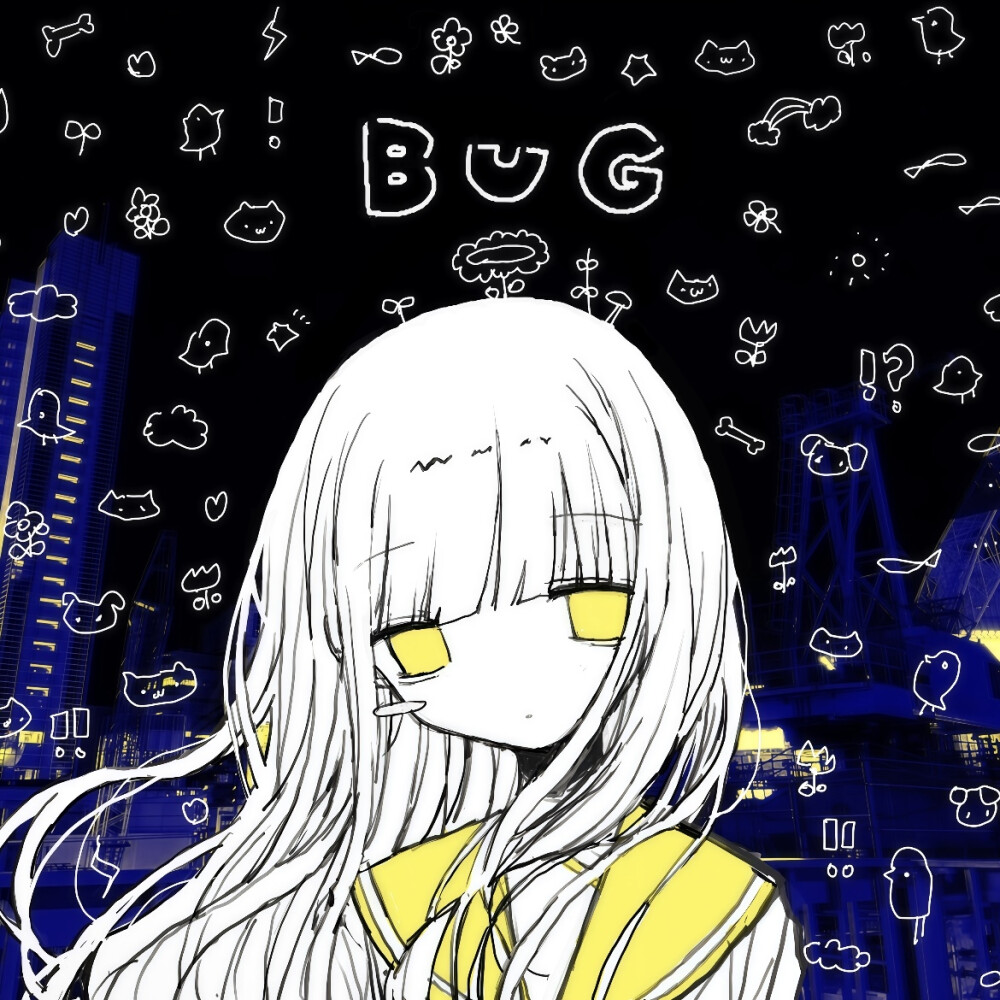 黑白漫画/女生头像