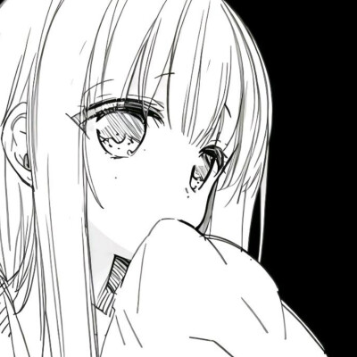 黑白漫画/女生头像