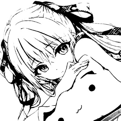 黑白漫画/女生头像