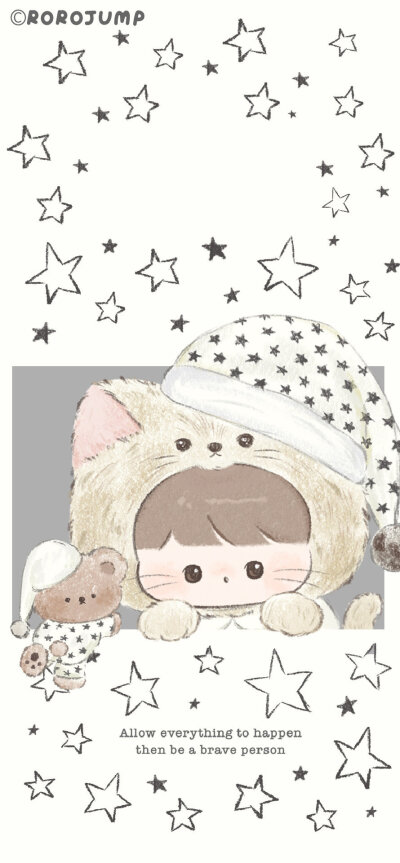 睡衣小毛团壁纸