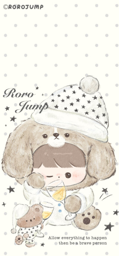 睡衣小毛团壁纸