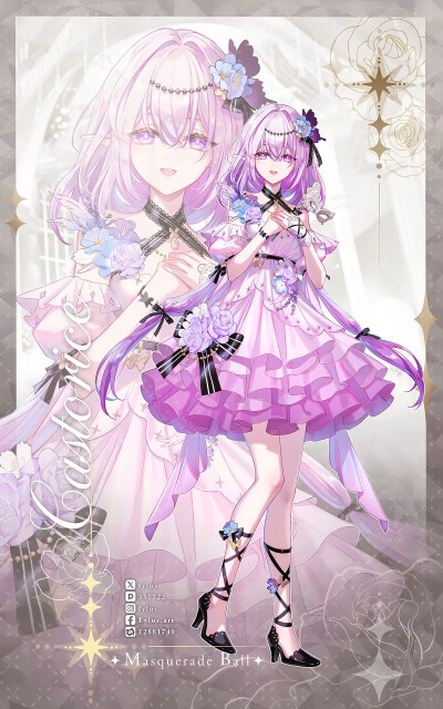 「HoYoLAB活动图服设」都特别好看！
————————————
画师：Fylus
来源@
Bunny啾啾_