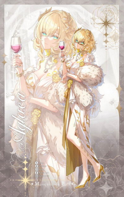 「HoYoLAB活动图服设」都特别好看！
————————————
画师：Fylus
来源@
Bunny啾啾_