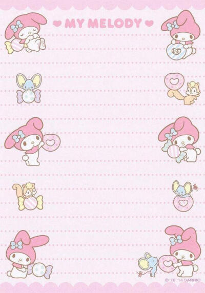 美乐蒂便签素材