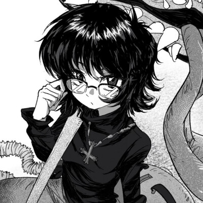 黑白漫画/女生头像