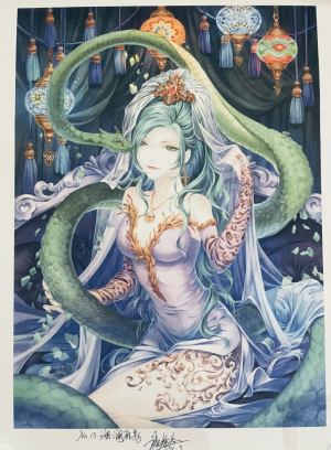 穆逢春绘制。《斗罗大陆》漫画同人作品。《湘澜雁影》-独孤雁。(来源于网络，侵权删)