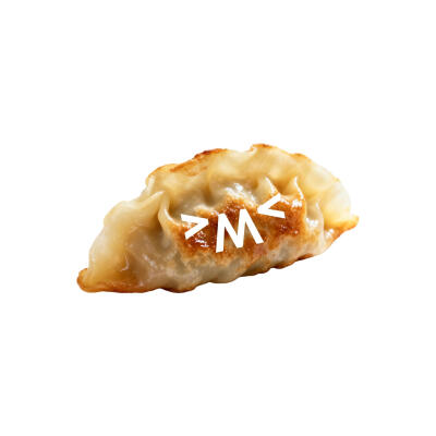 煎水饺白底头像（颜文字表情版）