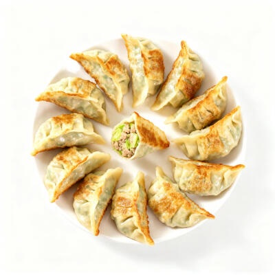 煎水饺白底头像