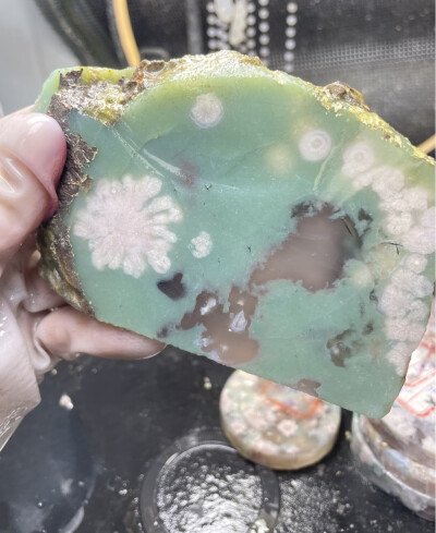 樱花玛瑙原石