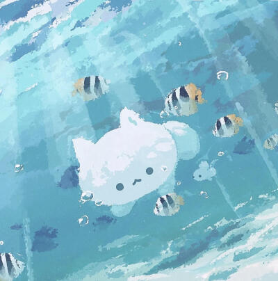小猫可爱头像
他人自截版，图源小红地瓜
原画师：neko_fton(ねこぶとん)