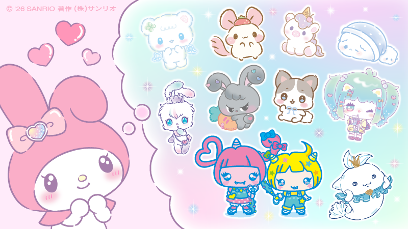 三丽鸥 Kitty my melody 双子星 横屏图 背景图 壁纸 头像收藏