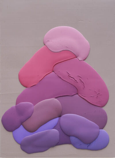 《惰的堕系列-2》，220 × 160 × 11cm，木板丙烯， 关音夫，2022年