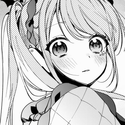 黑白漫画/女生头像