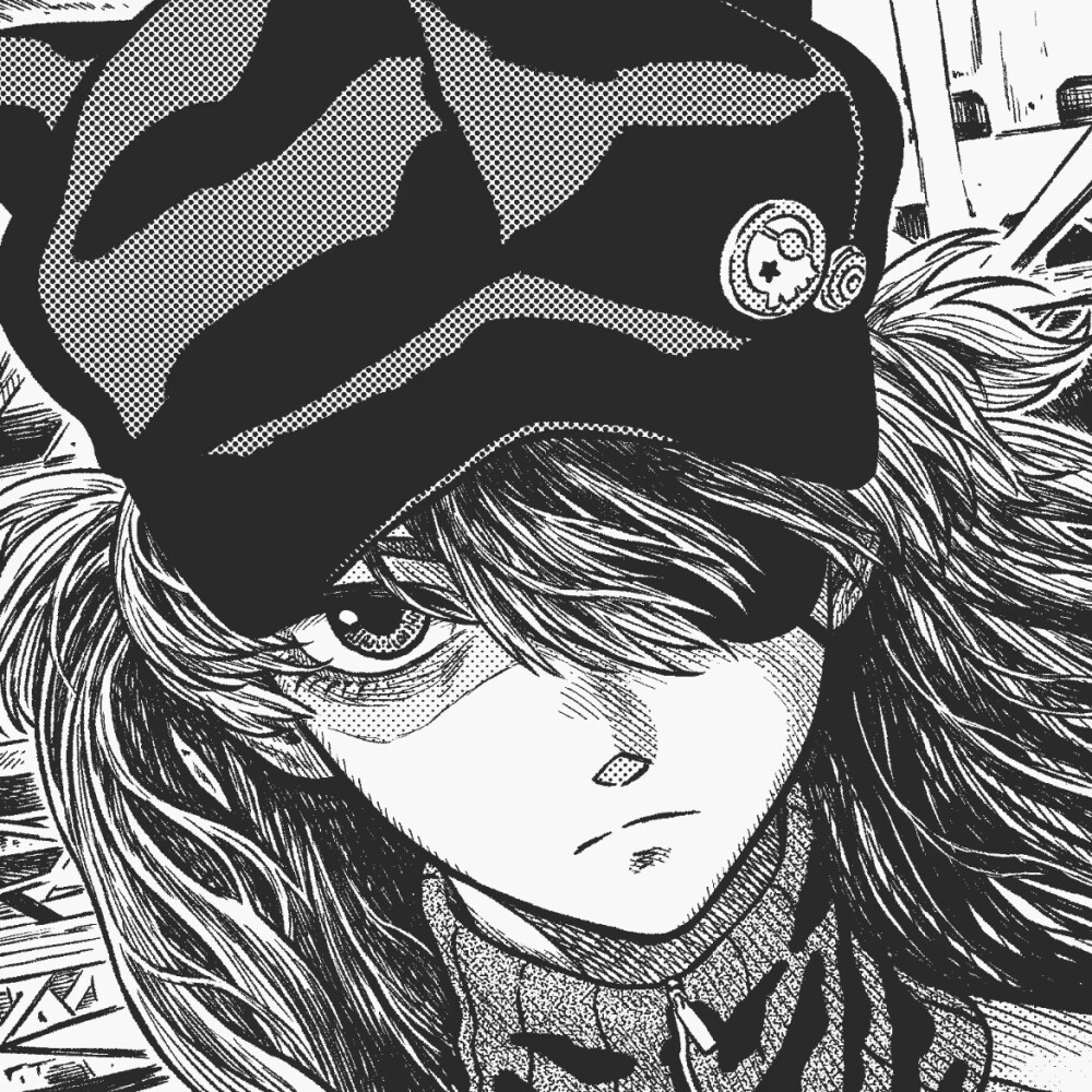 黑白漫画/女生头像