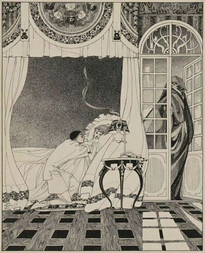 《死亡之书》The Book of Death
凯·尼尔森（Kay Nielsen）
1910年；尺寸未知；钢笔画