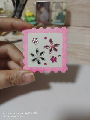水钻贴纸画小邮票合集（自己做的）