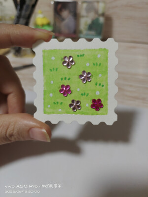 水钻贴纸画小邮票合集（自己做的）