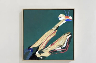 王琴慧《刀客》 80cm X 80cm 布面岩彩·2021