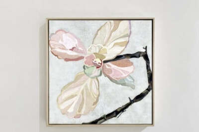 江巧巧《平凡•绽放之三》 80cm X 80cm 布面岩彩·2021