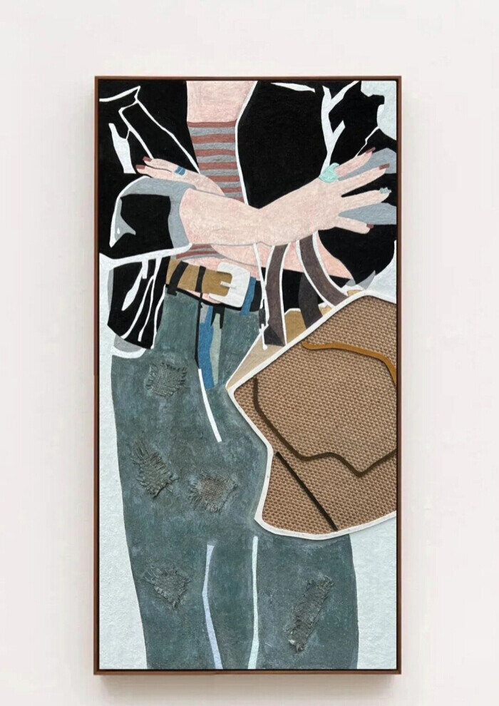 冒孪国《JIAYUAN-NO.1》120x60cm 布面岩彩·2024
