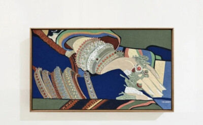 胡琳《恒•爱》45cm X 80cm 布面岩彩·2022