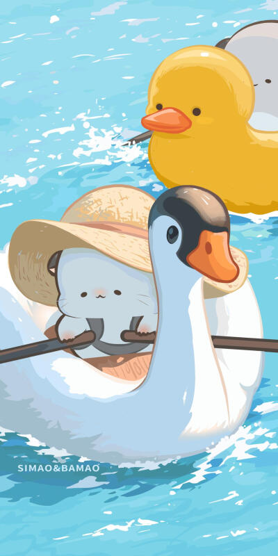 四毛与八毛夏天壁纸
