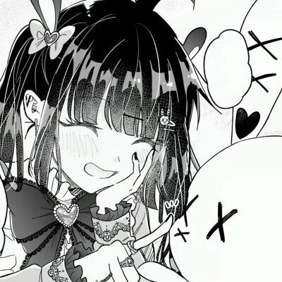 黑白漫画/女生头像