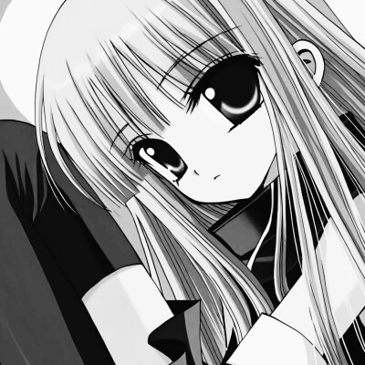 黑白漫画/女生头像