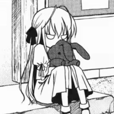 黑白漫画/女生头像