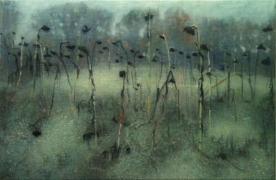 《雾中的向日葵》Sunflowers in the Mist
伊莎贝拉·维尔霍芬（Isabella Werkhoven）
2011年；尺寸未知；画布复合颜料