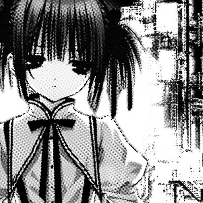 黑白漫画/女生头像