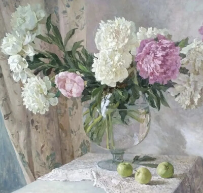 戴安娜·科罗布金娜（Diana Korobkina） 是一位出生于1980年的俄罗斯当代画家，以细腻、优雅且充满诗意的花卉静物画和风景油画闻名。