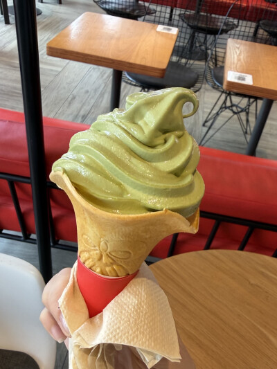 抹茶冰激凌，终于尝上了