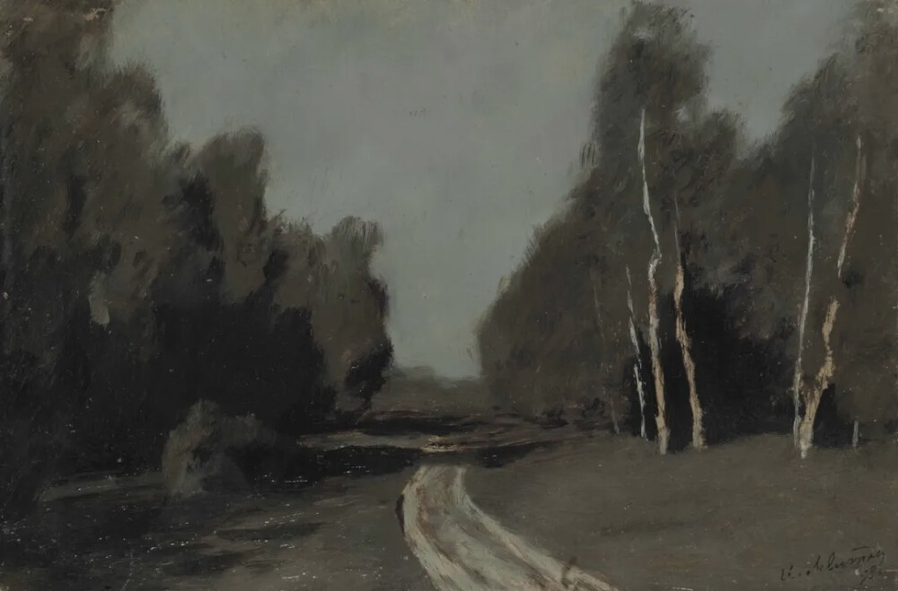 伊萨克·伊里奇·列维坦（Levitan, Isaak Iliich，1860年8月18日—1900年7月22日），俄国现实主义风景画家，出生于立陶宛基巴尔塔犹太知识分子家庭，后迁居莫斯科。毕业于莫斯科绘画雕刻学校，师从萨符拉索夫、彼罗夫，为巡回展览画派代表人物。早年经历贫困，父母双亡后依靠半工半读完成学业。其创作以俄罗斯自然风光为主题，注重光线与色彩的抒情表达，作品《索科尔尼克的秋日》灵感源于殉情传说，借秋景传递哀思。1891年加入巡回展览画派后，创作《弗拉基米尔卡》等反映社会情绪的作品。晚年尝试印象派技法，沿伏尔加河写生期间形成融合文学性与自然观察的诗意风格，创作《三月》《金色的秋天》等明快色调作品。39岁因病去世，葬于莫斯科犹太人公墓。