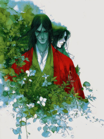 等夏天等秋天，等回忆一遍一遍。
#创作人计划#人物插画头像#古早味#才感盛夏忽而见秋
