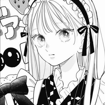 黑白漫画/女生头像