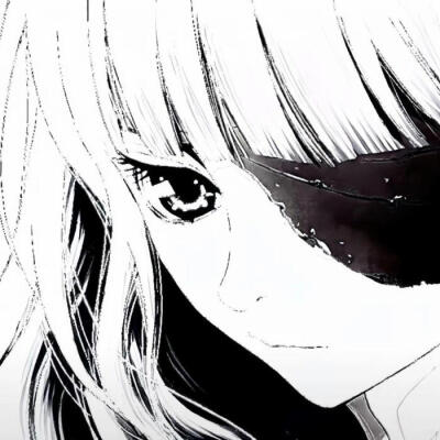 黑白漫画/女生头像