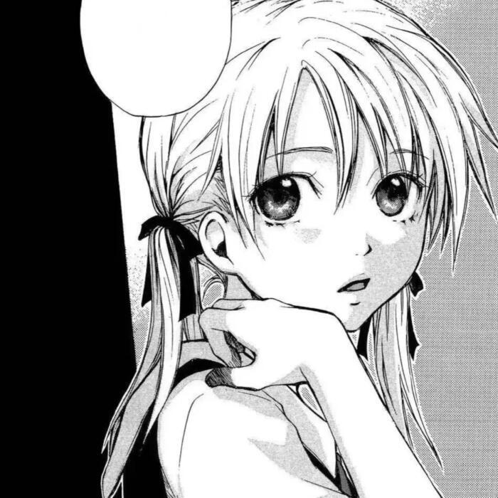 黑白漫画/女生头像