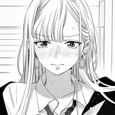 黑白漫画/女生头像