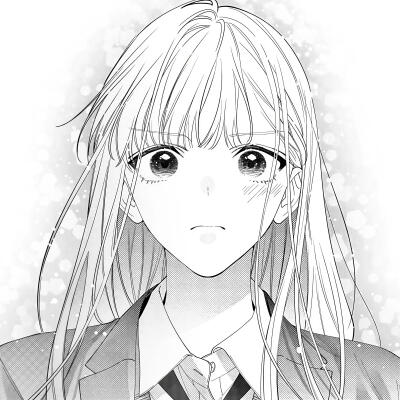 黑白漫画/女生头像