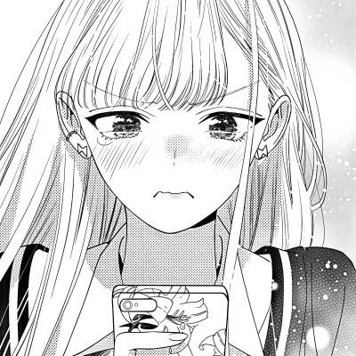 黑白漫画/女生头像