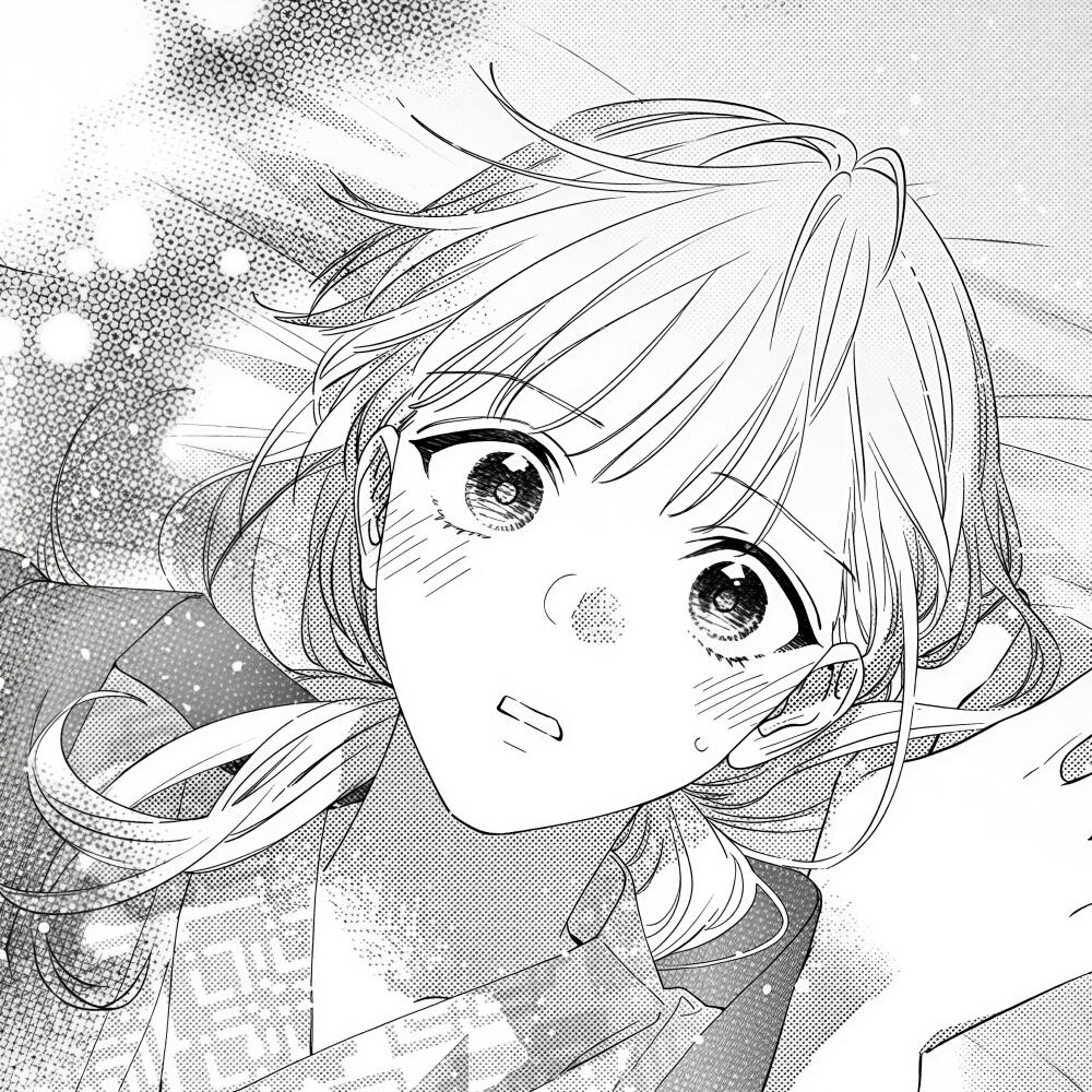 黑白漫画/女生头像