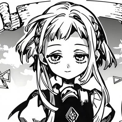 黑白漫画/女生头像