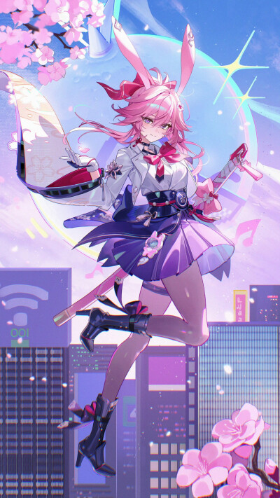 来源@崩铁跃迁交流中 绯英
「或许终有一日，我们能在花瓣纷飞的街角再度相逢。我满心期待着呢。」
感谢画师:RITY ​​​