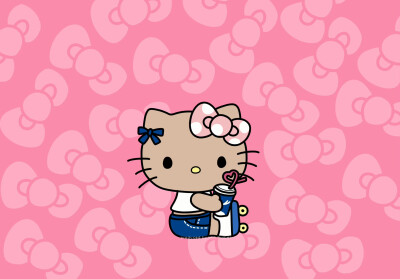 瑞幸HelloKitty壁纸·图源微博