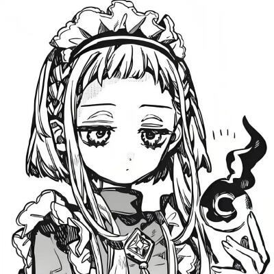 黑白漫画/女生头像