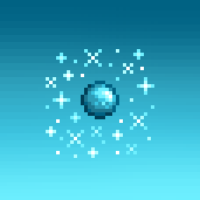 星露谷物语海蓝宝石像素头像，纯手工临摹绘制，临摹画师本人